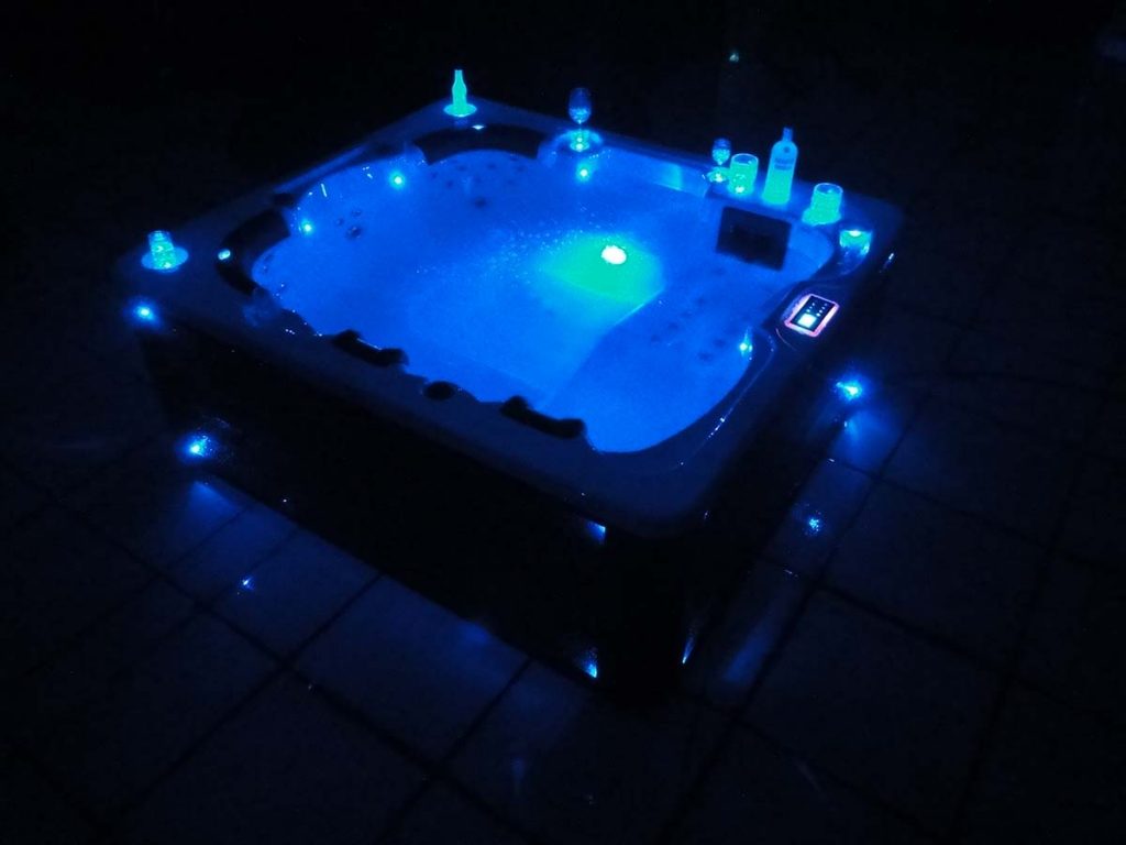 Jacuzzi com iluminação